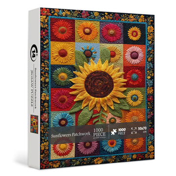 Girasoli patchwork puzzle puzzle 1000 pezzi